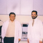 With Dr V Kannan of P.D. Hinduja Hospital,Mumbai – Learnt my lessons on conformal therapy and Gamma knife from him.